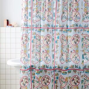 Urban Outfitters Multicolor Graphic Shower Curtain
